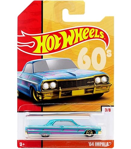 Amazon.com: Hot Wheels 2020 Tooned '64 Chevy Impala, Blue 58/250